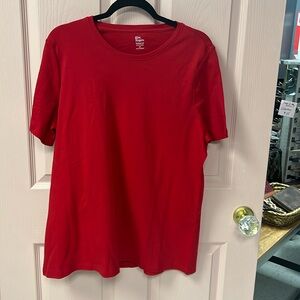 Women’s size extra large Kim, Rogers T-shirt, red NWOT
